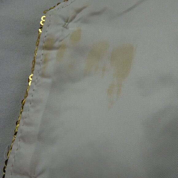 Adult Gold Shiny Sequin Vest Size M - Picture 6 of 11